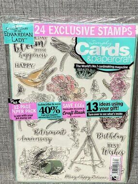 NEW Simply Cards and Papercraft Magazine 193 With Paper Pack & A4 Stamp Set